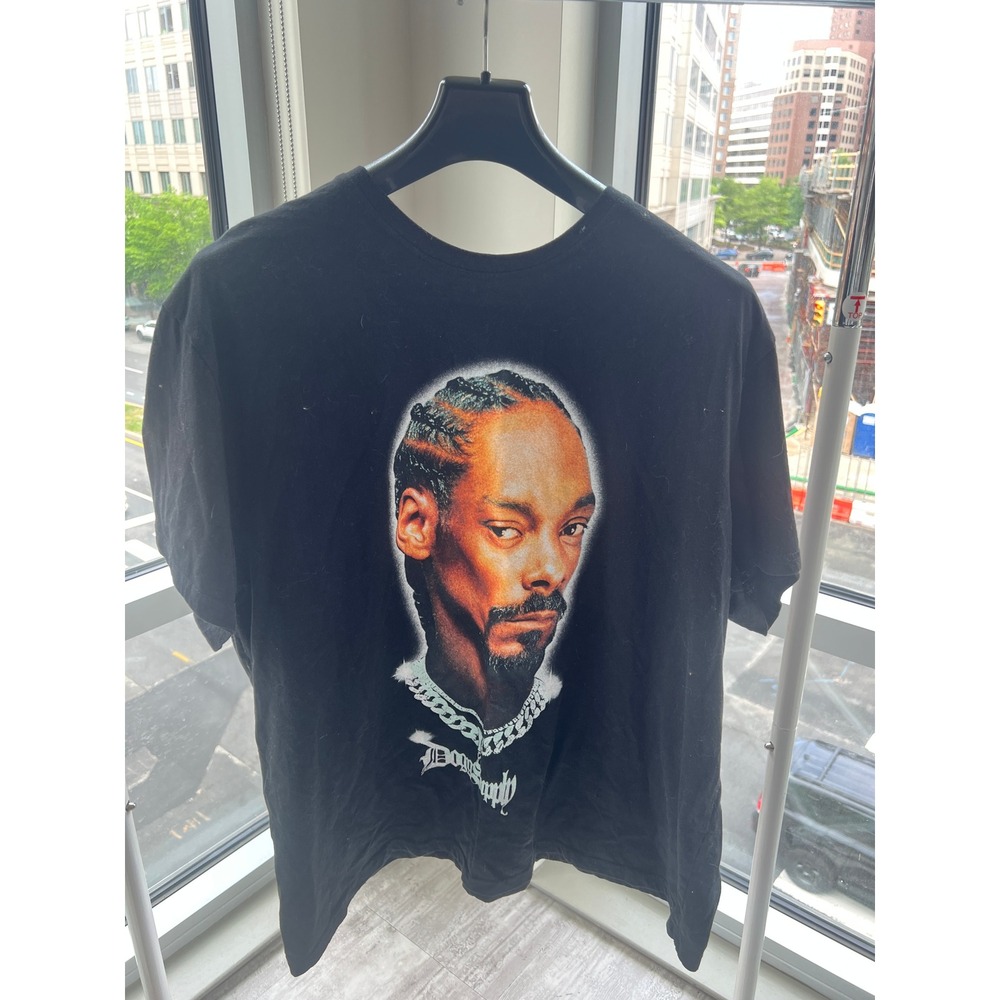 Dogg Supply by Snoop Dogg Mens Graphic T-Shirt Black Portrait Tee 3XL